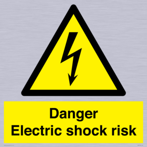 Danger Electric shock risk